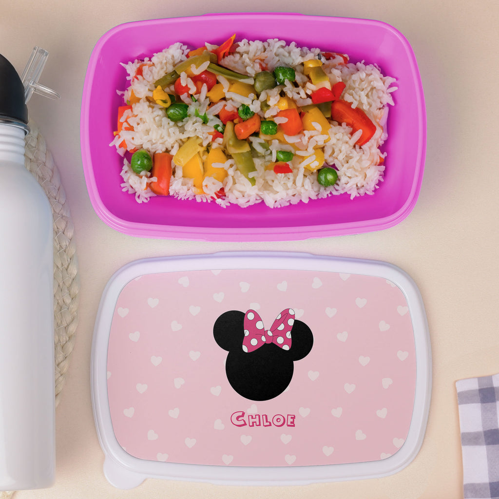 Cute Girl Mouse - Plastic Lunch Box