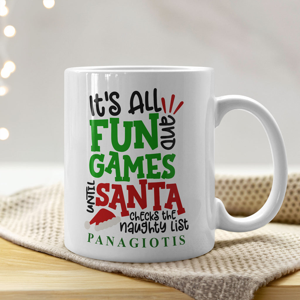 Santa's Naughty List - Ceramic Mug 330ml