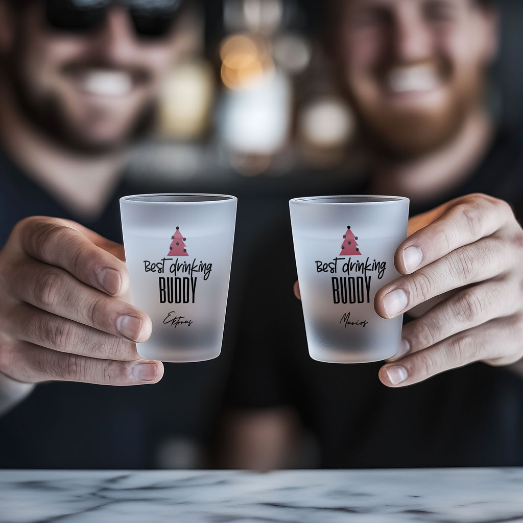 Best Drinking Buddy - Frosted Shot Glass