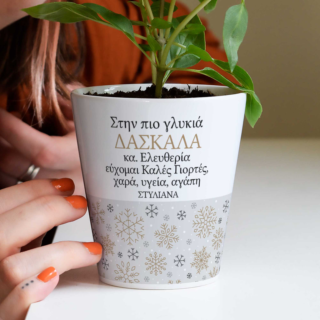 Teacher - Christmas Flower Pot