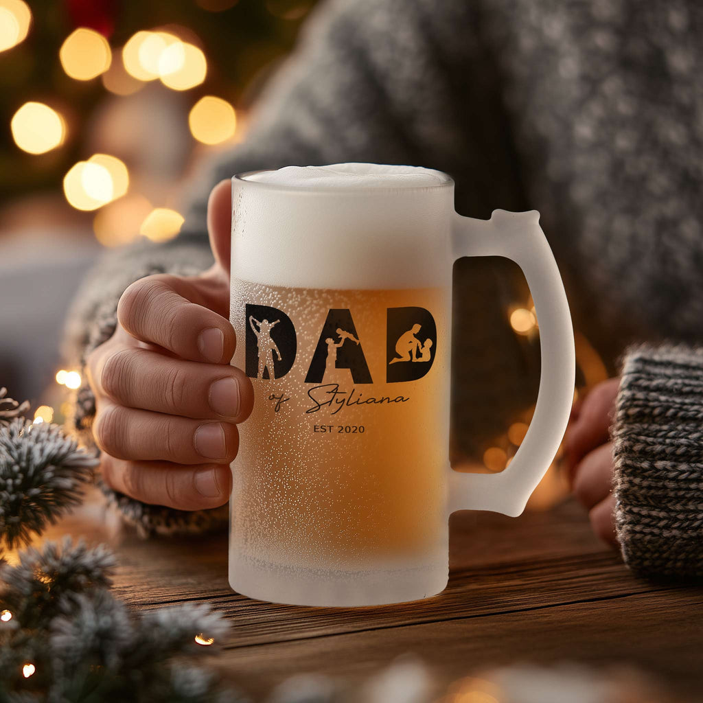 Dad Of - Frosted Beer Glass