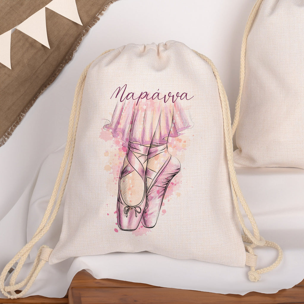 Ballerina - Drawstring Bag Linen