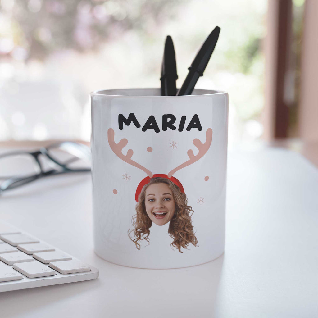 Christmas Photo - Ceramic Pencil Holder