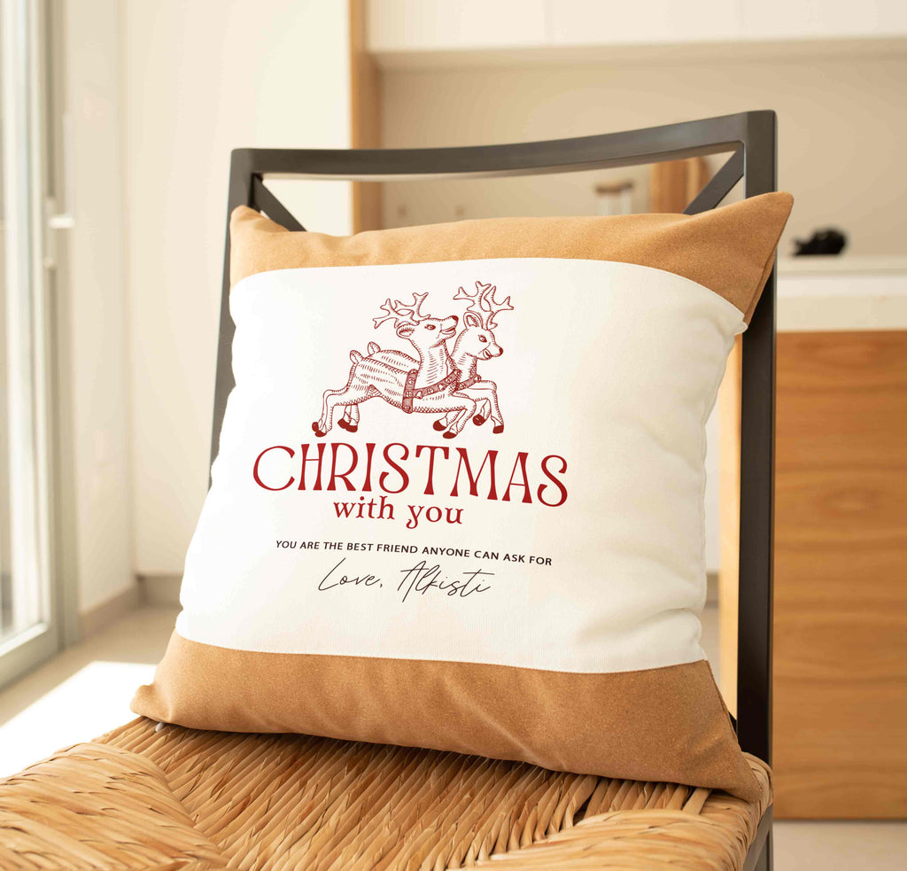 Christmas With You - Cork Pillow