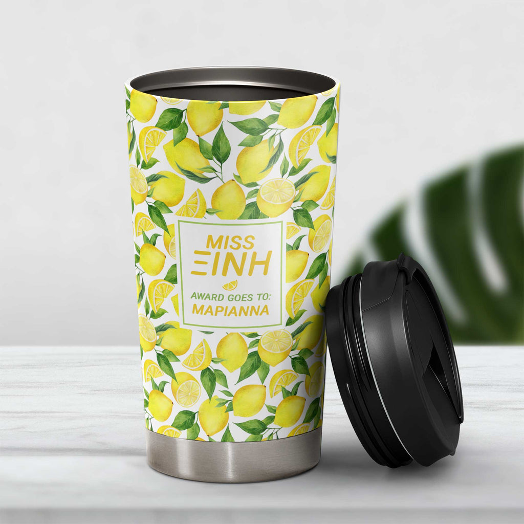 Miss Lemon - Stainless Steel Travel Mug