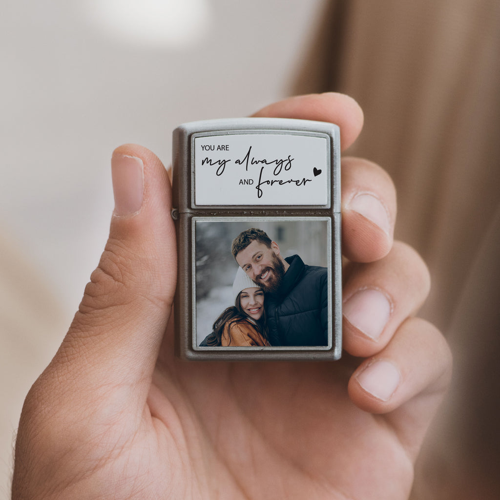 Always & Forever - Silver Metallic Lighter