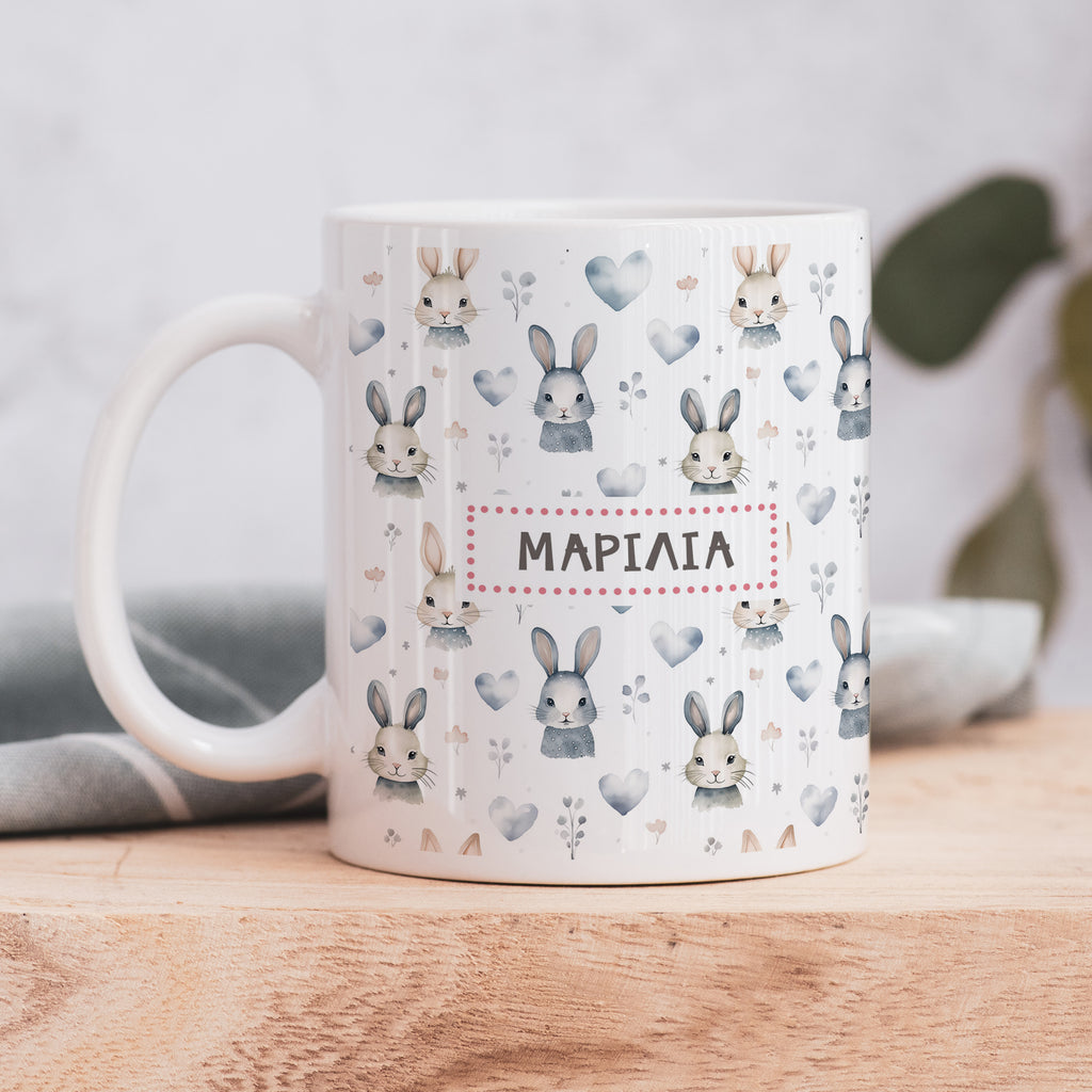 Cute Bunny Pattern - Ceramic Mug 330ml