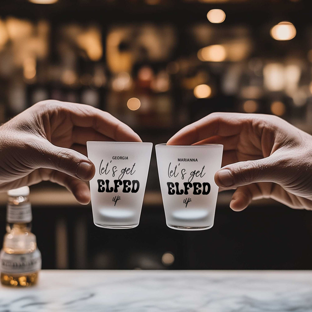 Let's Get Elfed Up - Frosted Shot Glass