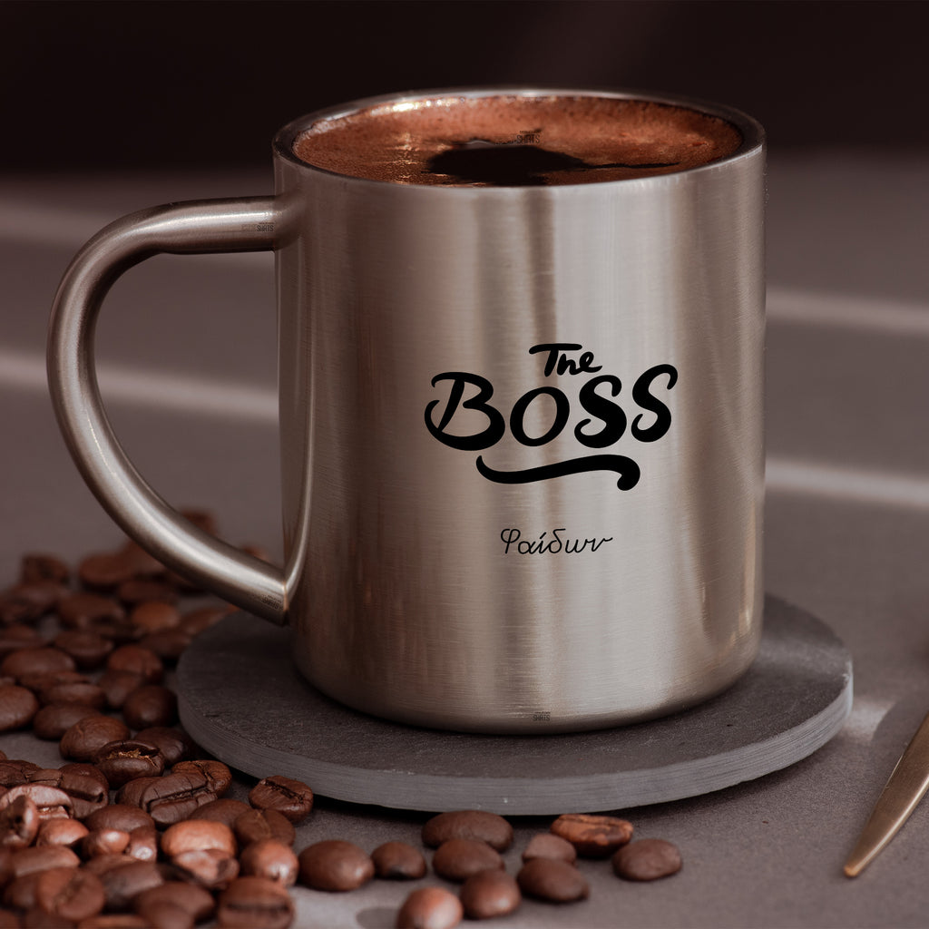 The Boss - Stainless Steel Coffee Mug