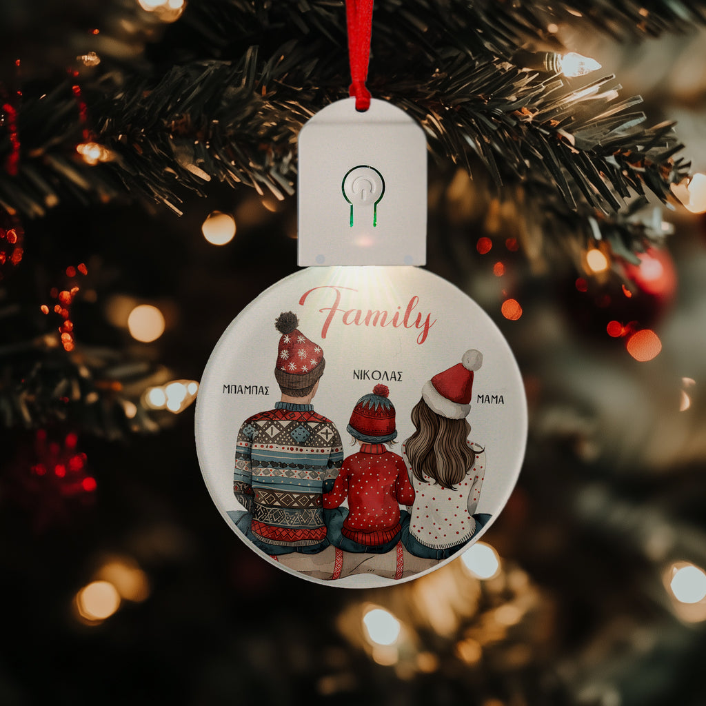 Family- Led Light Ornament