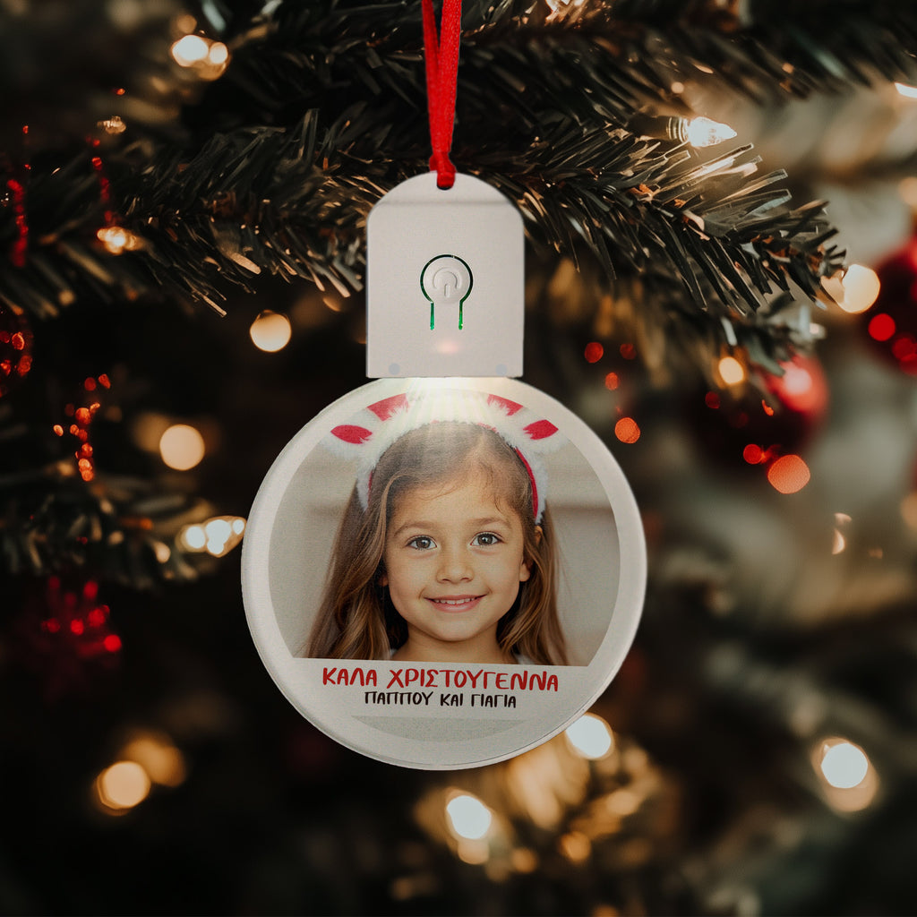 Merry Christmas Grandparents - Led Light Ornament