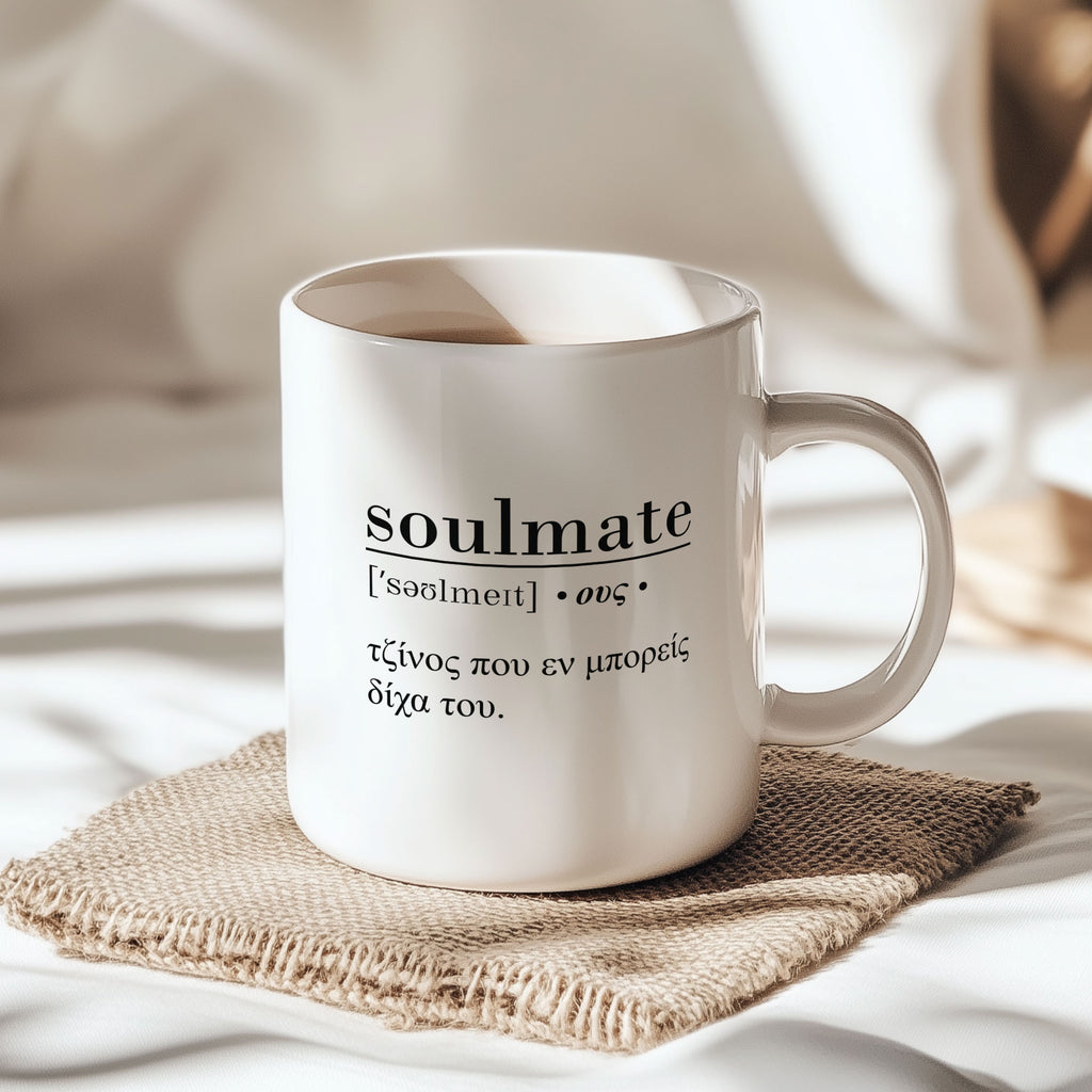 Soulmate (Greek) - Ceramic Mug 330ml