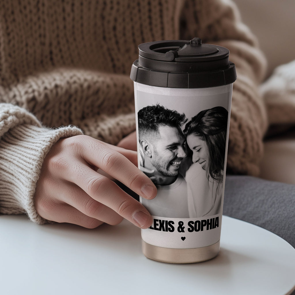 Couple Photo - Stainless Steel Travel Mug