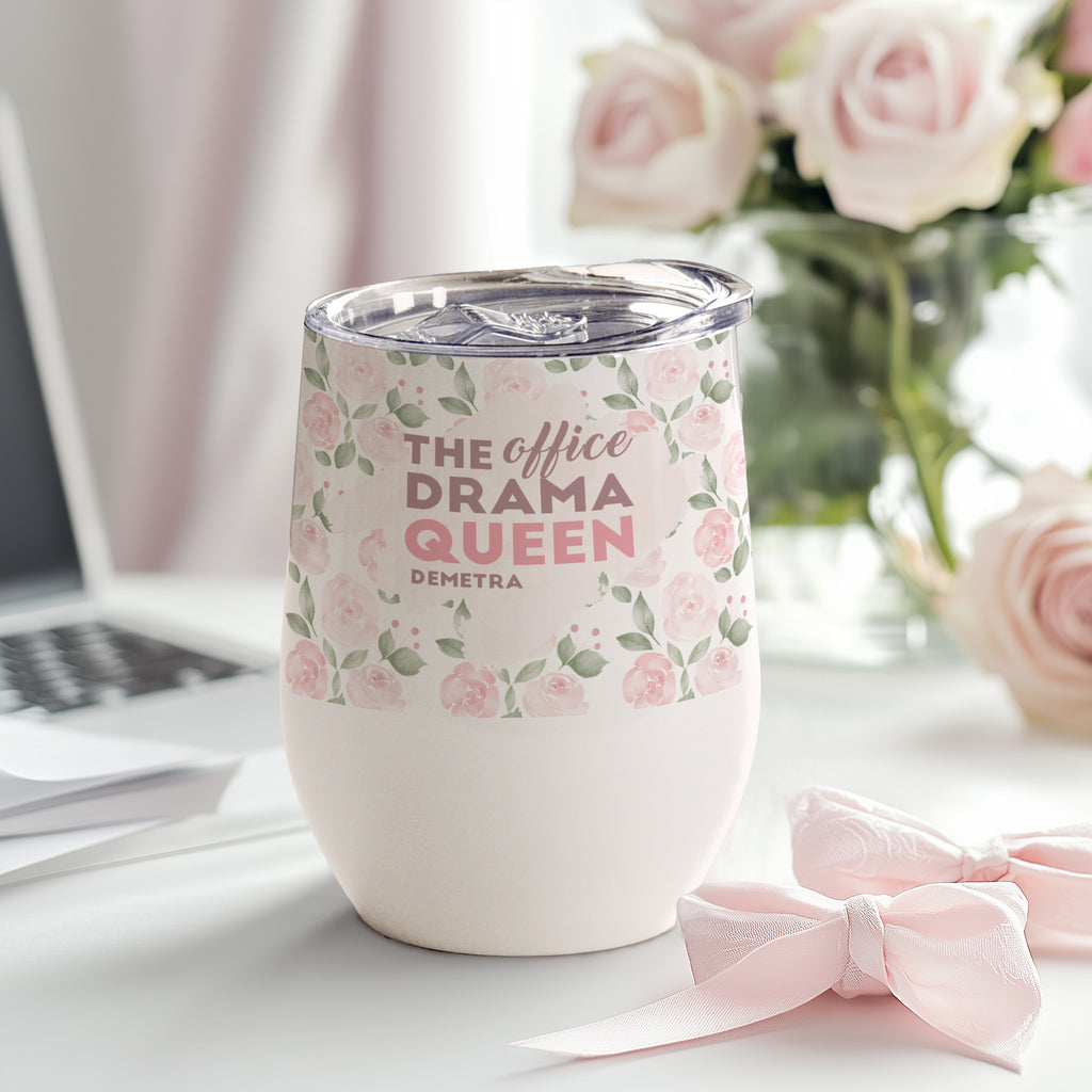 The Office Drama Queen - Stainless Steel White Mug