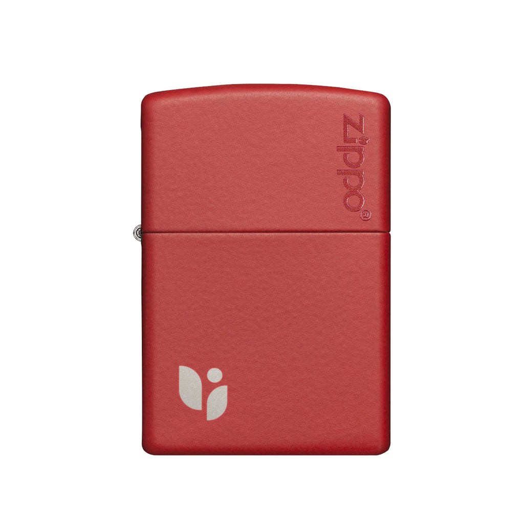 Classic Zippo® Red Matte Lighter (Engraved)