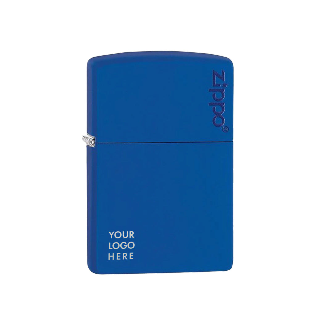 Classic Zippo® Royal Blue Matte Lighter (Engraved)