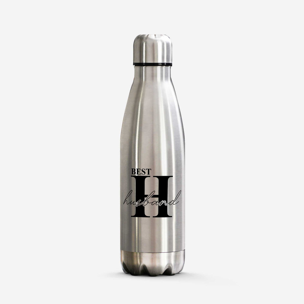 Best Husband - Silver Bowling Bottle 500ml