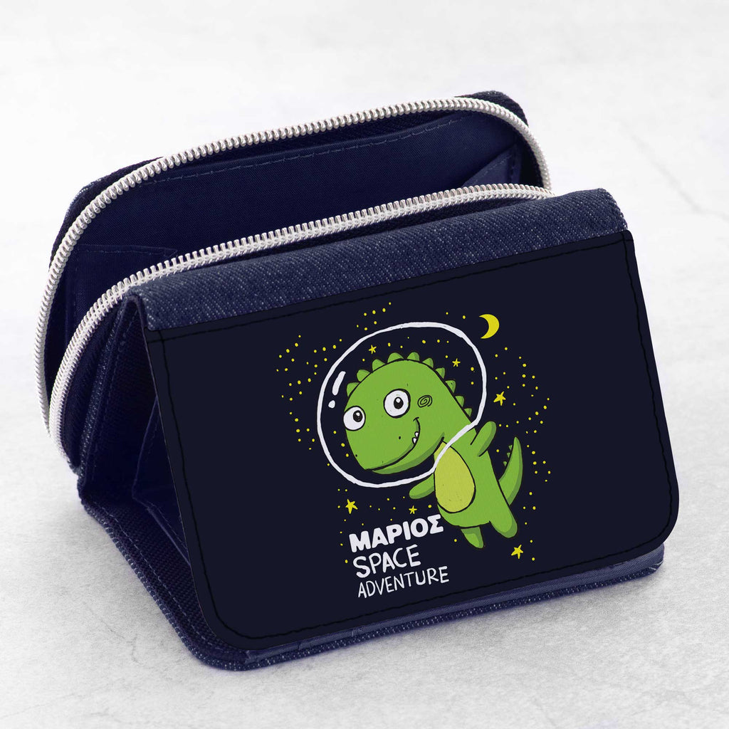 Dinosaur In Space - Kid's Jean Wallet