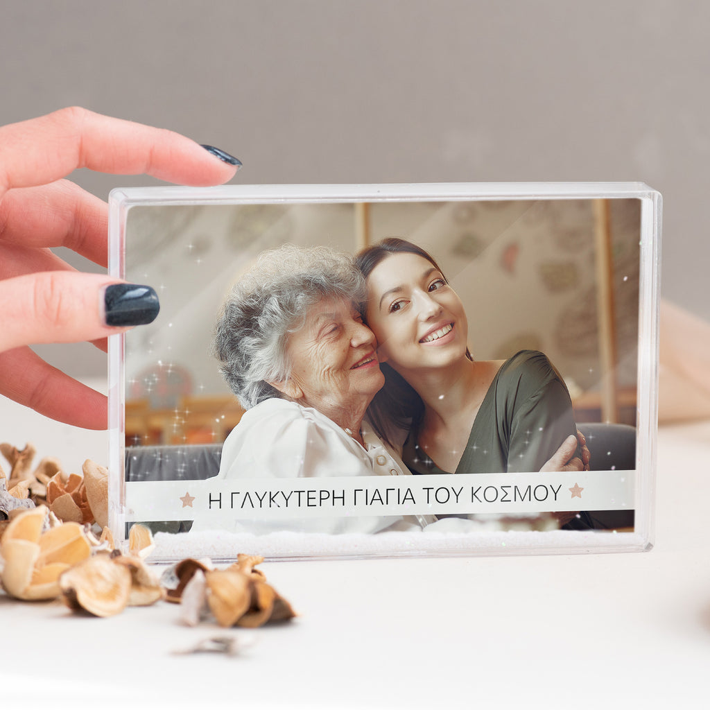 Best Grandmother In The World - Acrylic Photo Block