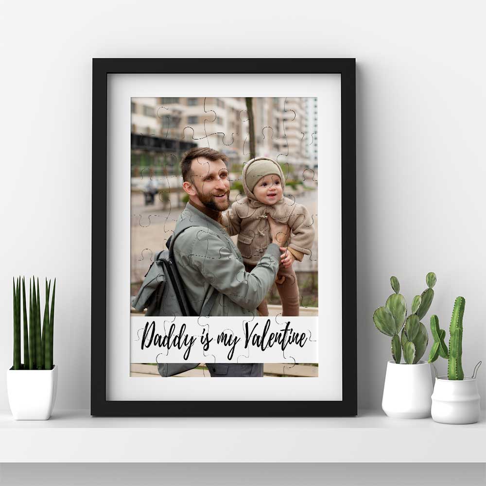 Daddy is my Valentine - Photo Puzzle