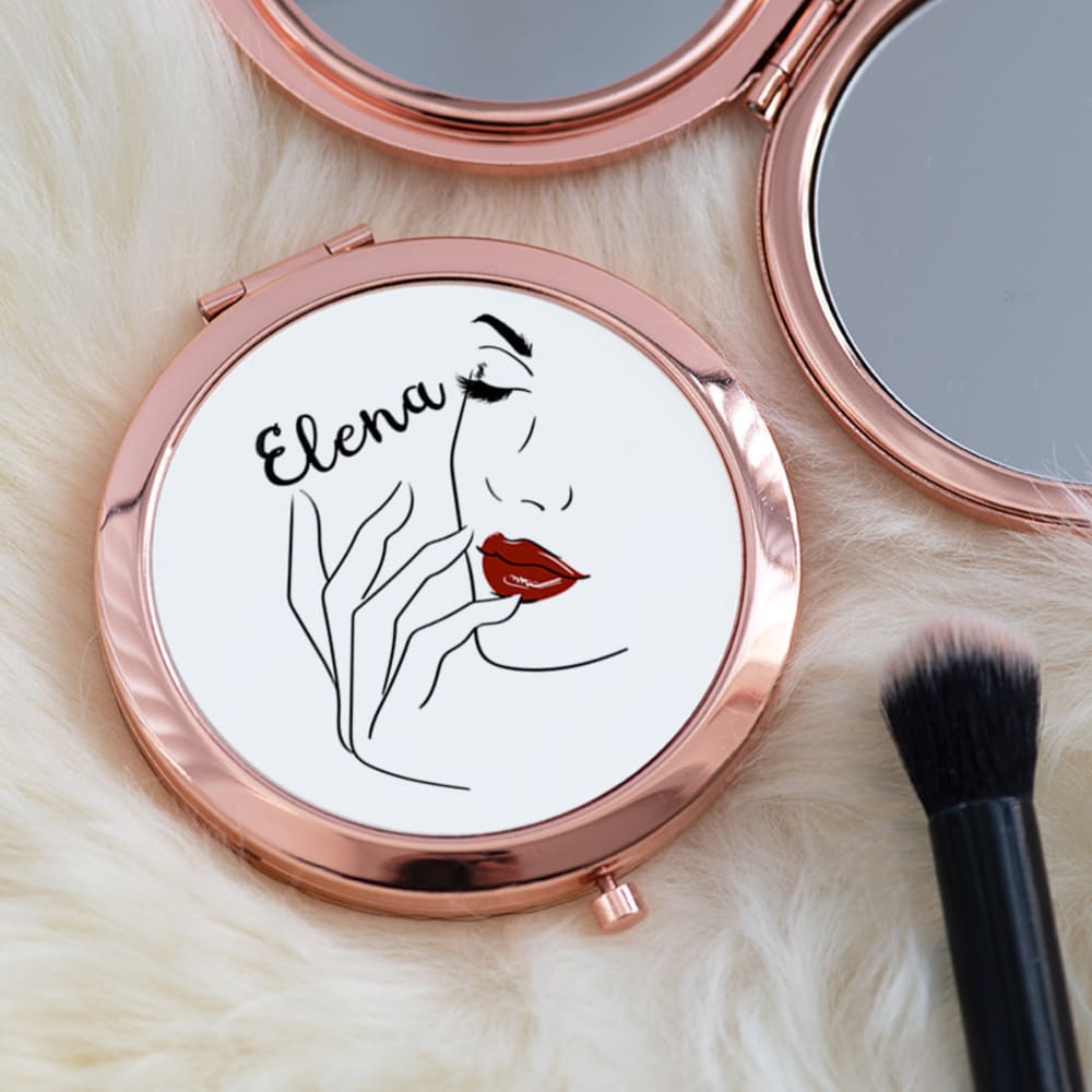 Woman Face - Compact Mirror